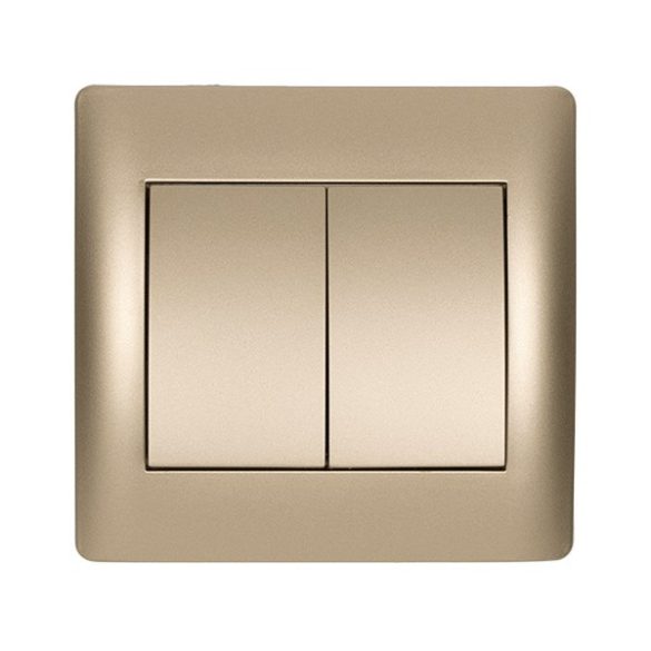 RHYME DUPLAVÁLTÓ KAPCSOLÓ PEZSGŐ METÁL