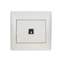 RHYME JELZŐFÉNYES NYOMÓGOMB FEHÉR METÁL