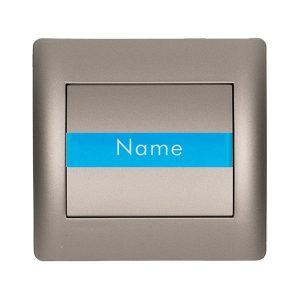 RHYME CSENGŐKAPCSOLÓ NÉVKÁRTYÁVAL SZÜRKE METÁL