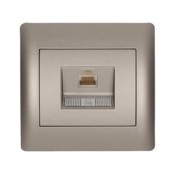   RHYME SZÁMÍTÓGÉP HÁLÓZATI ALJZAT (CAT6e) SZÜRKE METÁL