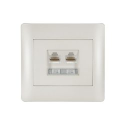 RHYME SZÁMÍTÓGÉP HÁLÓZATI ALJZAT (DUPLA) FEHÉR METÁL