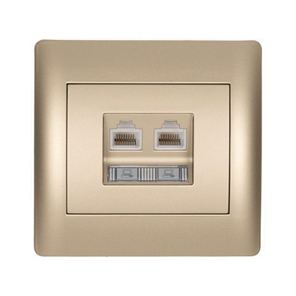 RHYME SZÁMÍTÓGÉP HÁLÓZATI ALJZAT (DUPLA) PEZSGŐ METÁL