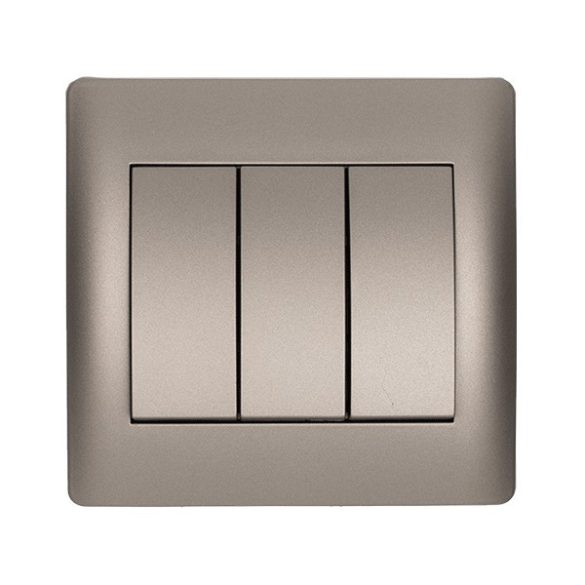 RHYME HÁRMAS CSILLÁRKAPCSOLÓ SZÜRKE METÁL