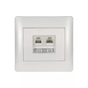 RHYME TELEFON ALJZAT + SZÁMÍTÓGÉP HÁLÓZATI ALJZAT FEHÉR METÁL