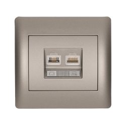   RHYME TELEFON ALJZAT + SZÁMÍTÓGÉP HÁLÓZATI ALJZAT SZÜRKE METÁL