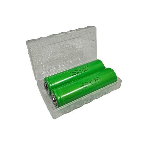 ** 18650-MJ1 Li-ion ipari akku, 3,6V, 3500 mAh,10A  KÚPOS ajándék TOKKAL