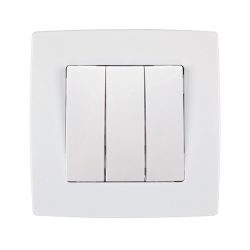 CITY HÁRMAS EGY PÓLUSÚ KAPCSOLÓ FEHÉR