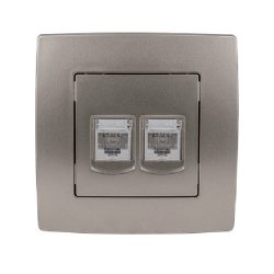 CITY TELEFON + SZÁMÍTÓGÉP ALJZAT, FEHÉR METÁL