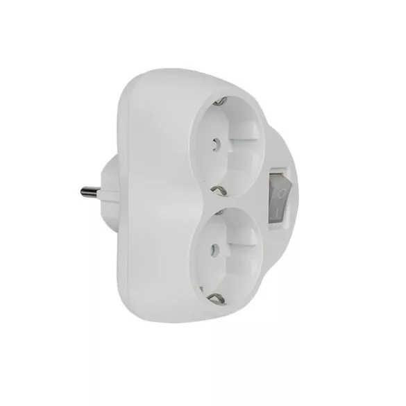 ADAPTER DUPLA FEHÉR KULCCSAL