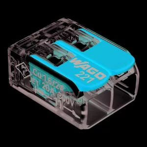 WAGO 221 CONNECTOR, 2 CONDUCTORS 0,5-6 MM2