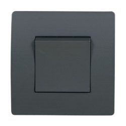 EL BASIC TG115 1 BUTTON CROSS WAY SWITCH GRAPHITE-
