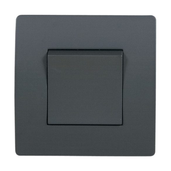 EL BASIC TG115 1 BUTTON CROSS WAY SWITCH GRAPHITE-