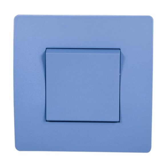 EL BASIC TG115 1 BUTTON CROSS WAY SWITCH BLUE-OLD