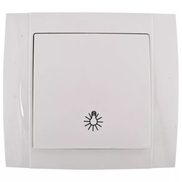 SR-2514 JELZŐFÉNYES NYOMÓGOMB FEHÉR