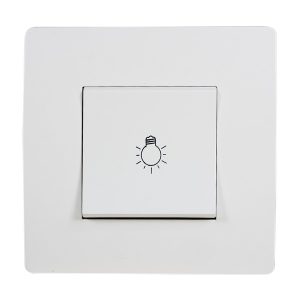 BASIC TG112A JELZŐFÉNYES NYOMÓGOMB FEHÉR