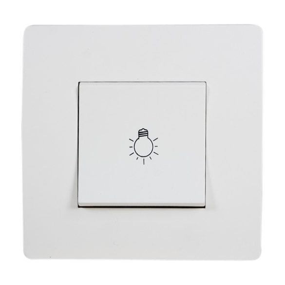 BASIC TG112A JELZŐFÉNYES NYOMÓGOMB FEHÉR