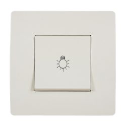 EL BASIC TG112A PUSH BUTTON SWITCH CREAM-OLD