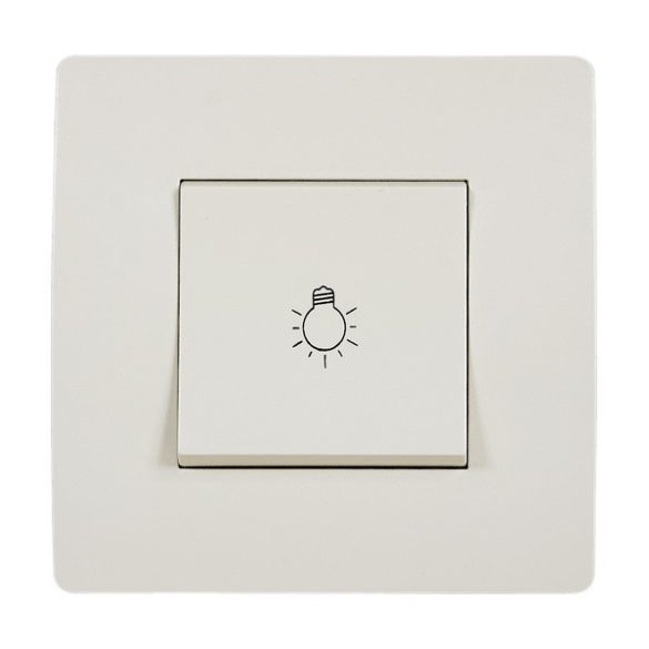 EL BASIC TG112A PUSH BUTTON SWITCH CREAM-OLD