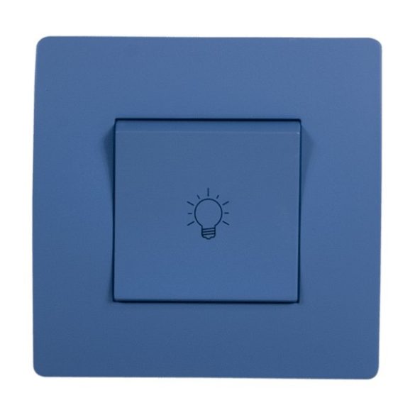 EL BASIC TG112A PUSH LIGHT BUTTON SWITCH BLUE-OLD