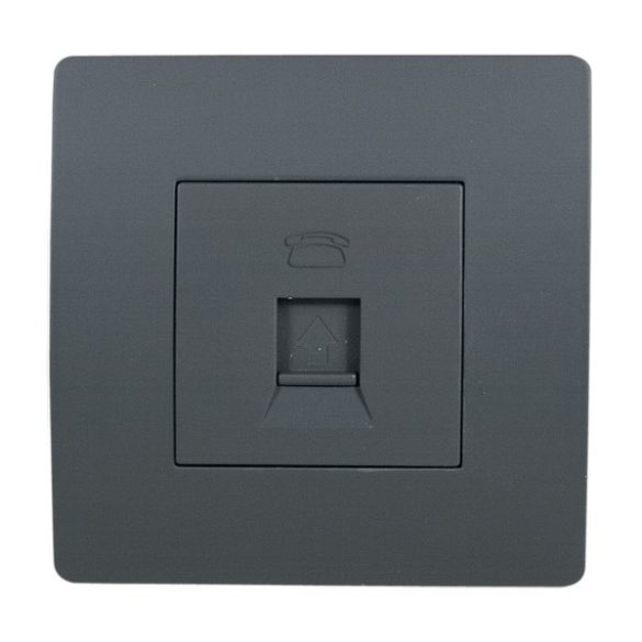 EL BASIC TZ106 TELEPHONE SOCKET GRAPHITE-OLD