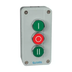 TOKOZOTT NYOMÓGOMB B339 1NO;1NC;1NO IP44 1 ZÖLD, 1 PIROS, 1 ZÖLD