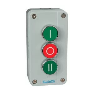 TOKOZOTT NYOMÓGOMB B339 1NO;1NC;1NO IP44 1 ZÖLD, 1 PIROS, 1 ZÖLD