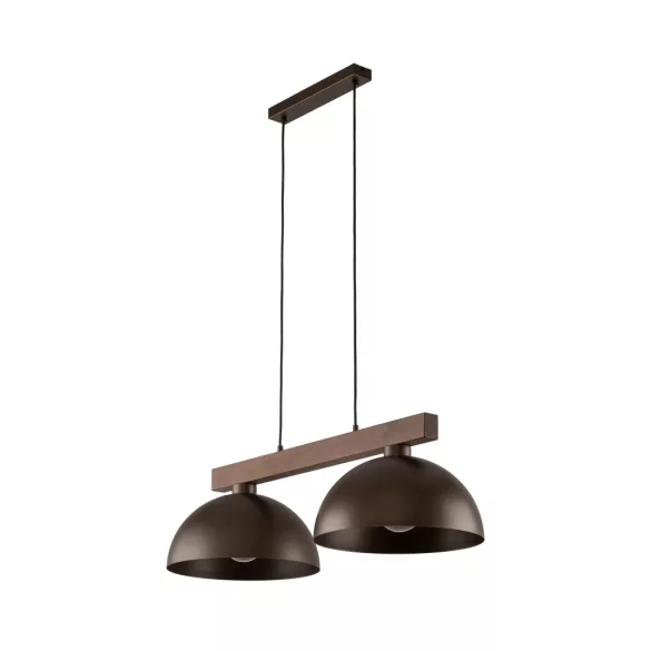 TK Lighting Chandelier OSLO 4507 2xE27 brown