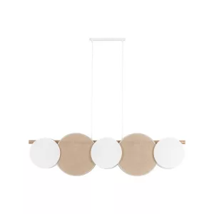 TK Lighting Chandelier PULSE 4815 5xE27 brown