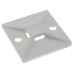 MT-25 KÁBELKÖTEGELŐ TALP, RAGASZTHATÓ-FEHÉR (100DB)