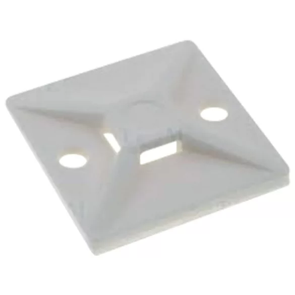 MT-25 KÁBELKÖTEGELŐ TALP, RAGASZTHATÓ-FEHÉR (100DB)