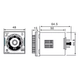 ELR-8 TÖBBFUNKCIÓS IDŐRELÉ 24-240V AC/DC 5A 50162