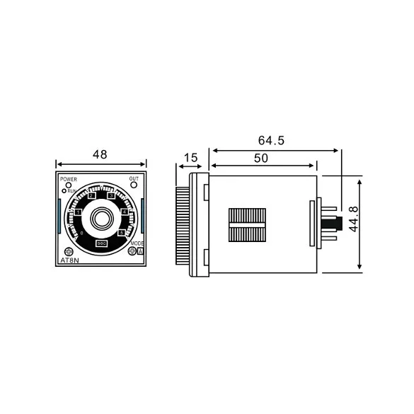 ELR-8 TÖBBFUNKCIÓS IDŐRELÉ 24-240V AC/DC 5A 50162