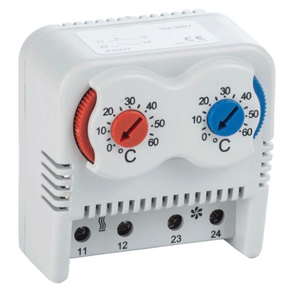 MECHANICAL THERMOSTAT 0-60° NC+NO