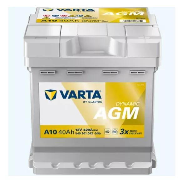 Varta AGM 40Ah 420A Jobb+ Akkumulátor (540901042K262)