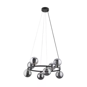 TK Lighting Chandelier ANABELLE 6844 8xG9 black
