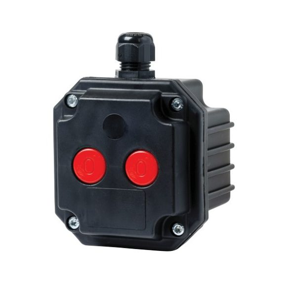 BOX SS- 2 STOP BUTTONS WHIT 1 ENTRY, IP65