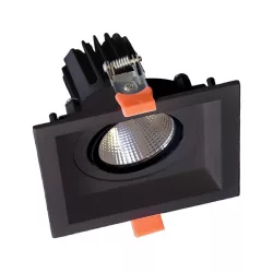   SQUARE LED MOVABLE SPOT LIGHT 15W 230V 3000K FEKETE 92DL81F1530/BL