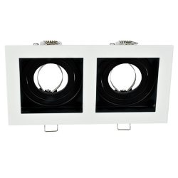   EL-110SQ2 SQ. RECESSED DOWNLIGHT GU10 FEHÉR & FEKETE 92EL110SQ2/WHBK