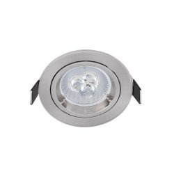   LED FÉM KÖR MÉLYSUGÁRZÓ 6W GU10 6400K SZATÉN NIKKEL 92GUR563WH/SN