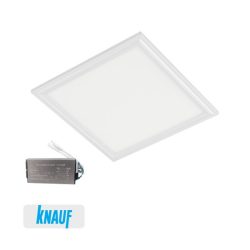   GIPSZKARTON LED PANEL 48W 6400K 595x595mm FEHÉR+SÜRGŐSSÉGI KÉSZLETTEL