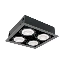   LED KIEMELŐVILÁGÍTÁS QUAD410 10W 4XE27 4000K SÖTÉT SZÜRKE 92Q41040DGR