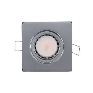 LEDES FÉM SZÖGLETES SPOTVILÁGÍTÁS PAR 16 5.5W 2700-3000K KRÓM 92S105WW/CH
