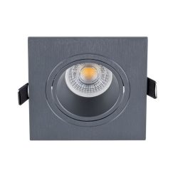   LEDES MŰANYAG SZÖGLETES SPOTVILÁGÍTÁS PAR 16 COB 7W 4000-4300K GRAFIT