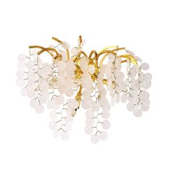 AUSTIN FALI LÁMPA 3XG9 ARANY/KRISTÁLYOK