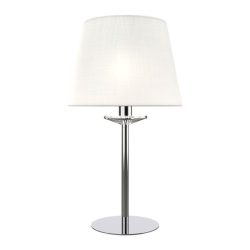 BARBARA ASZTALI LÁMPA 1XE14 FEHÉR/KRÓM