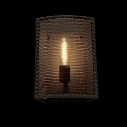 CARTER FALI LÁMPA 1XE27 FEKETE