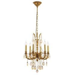 DARIAN CSILLÁR 6XE14 SÁRGARÉZ/KRISTÁLYOK