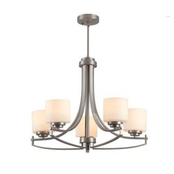 ERIN LUX CSILLÁR 5XE27 SZATÉN NIKKEL