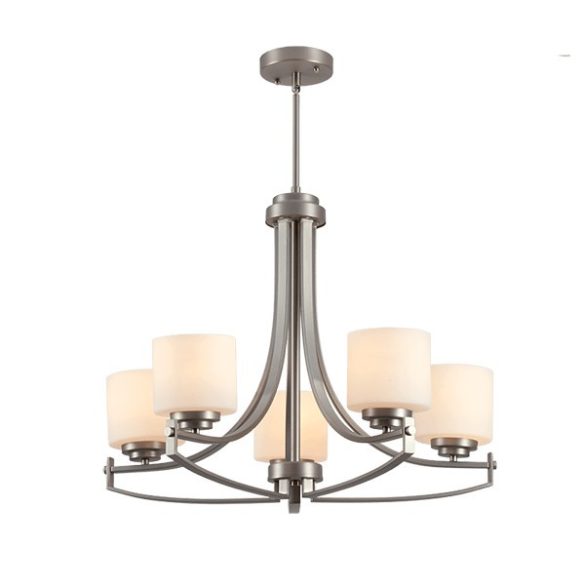 ERIN LUX CSILLÁR 5XE27 SZATÉN NIKKEL