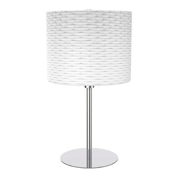 INES ASZTALI LÁMPA 1XE14 FEHÉR/KRÓM